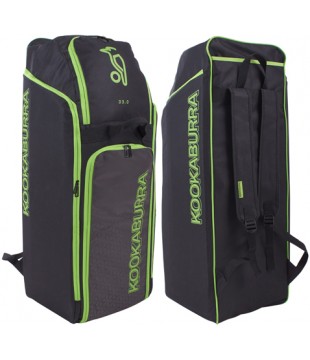 Kookaburra D3 Duffle Bag 2020 (Black/Lime)